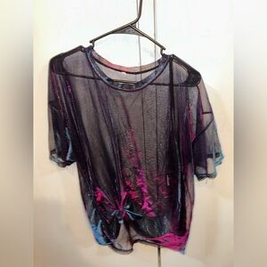 Sheer Multicolor Women's Top